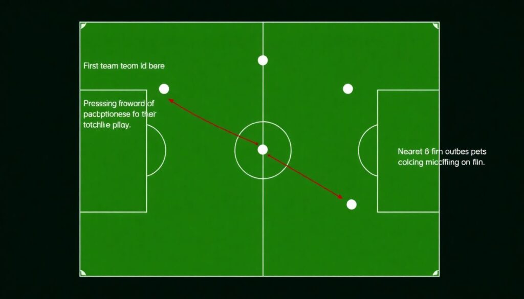 Тактический разбор: как работают схемы в футболе 4-3-3 при высоком прессинге. - иллюстрация