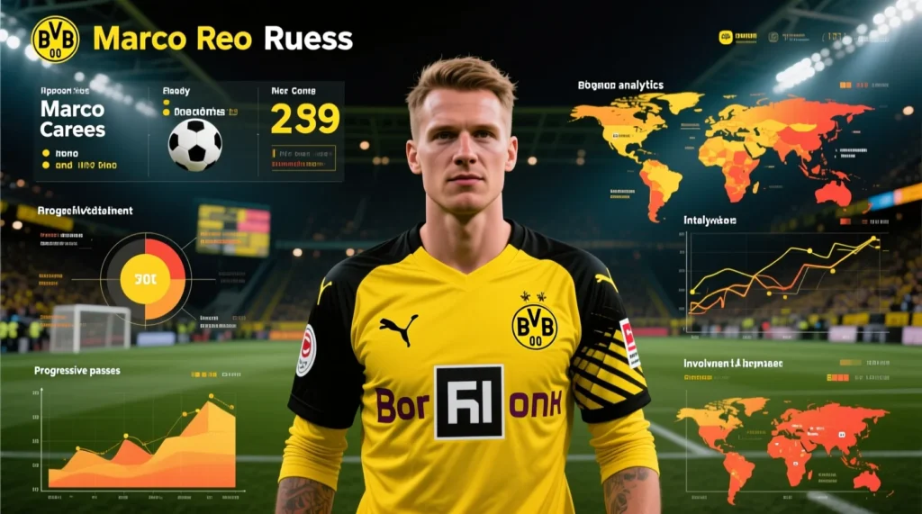 Итоги выступлений лидера «Боруссии»: какая финальная марко ройс статистика за все годы в Дортмунде. - иллюстрация