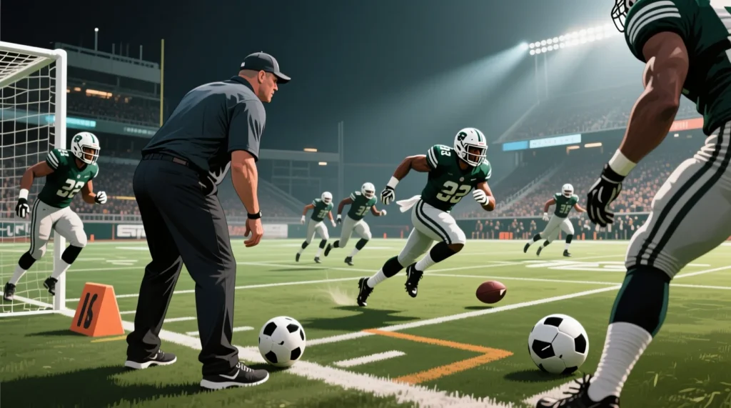 Скоростной фланговый нападающий и вингер: определение позиции для успеха атаки Определение тактической позиции: скоростной фланговый нападающий или вингер это залог успеха атаки. - иллюстрация