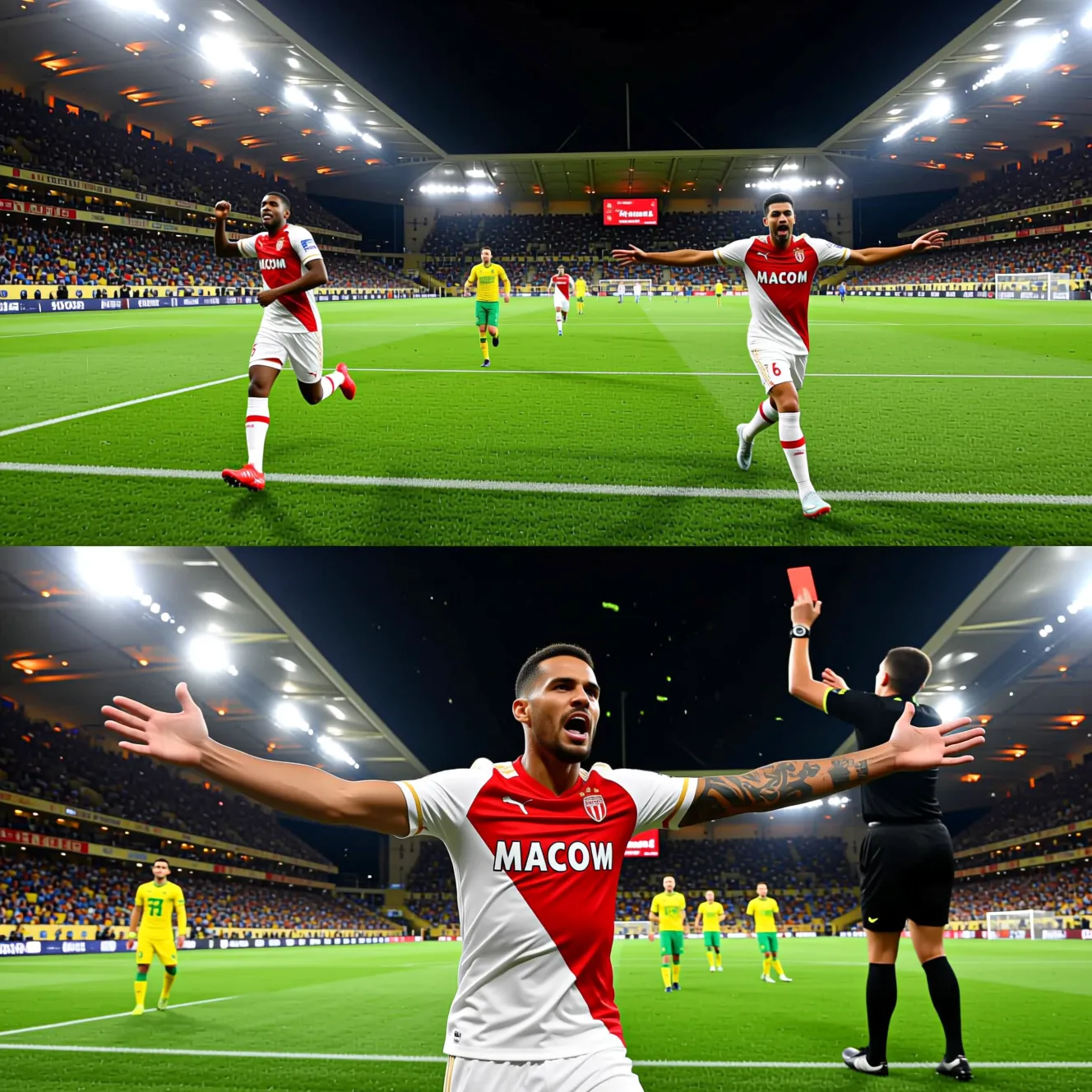 Монако – Нант 3:1 в Лиге 1: дубль Адингры, две голевые и удаление Головина Монако – Нант 3:1 в Лиге 1: дубль Адингры, две голевые и удаление Головина