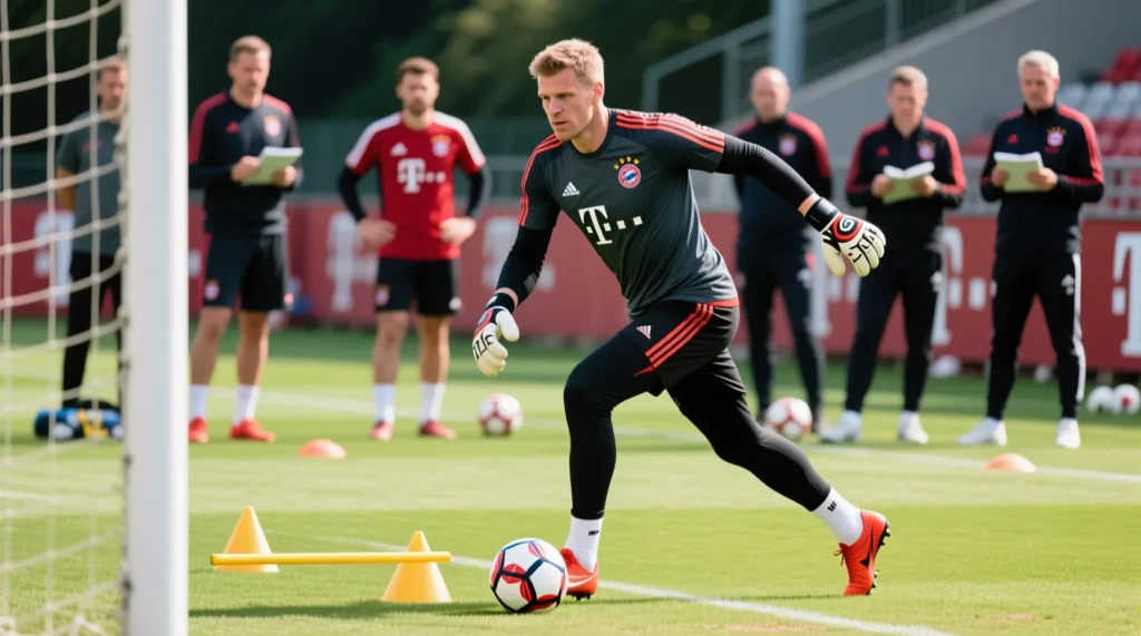 Революция во вратарской игре: как Мануэль Нойер изменил роль голкипера Революция во вратарской игре: как мануэль нойер изменил представление о роли голкипера на поле. - иллюстрация