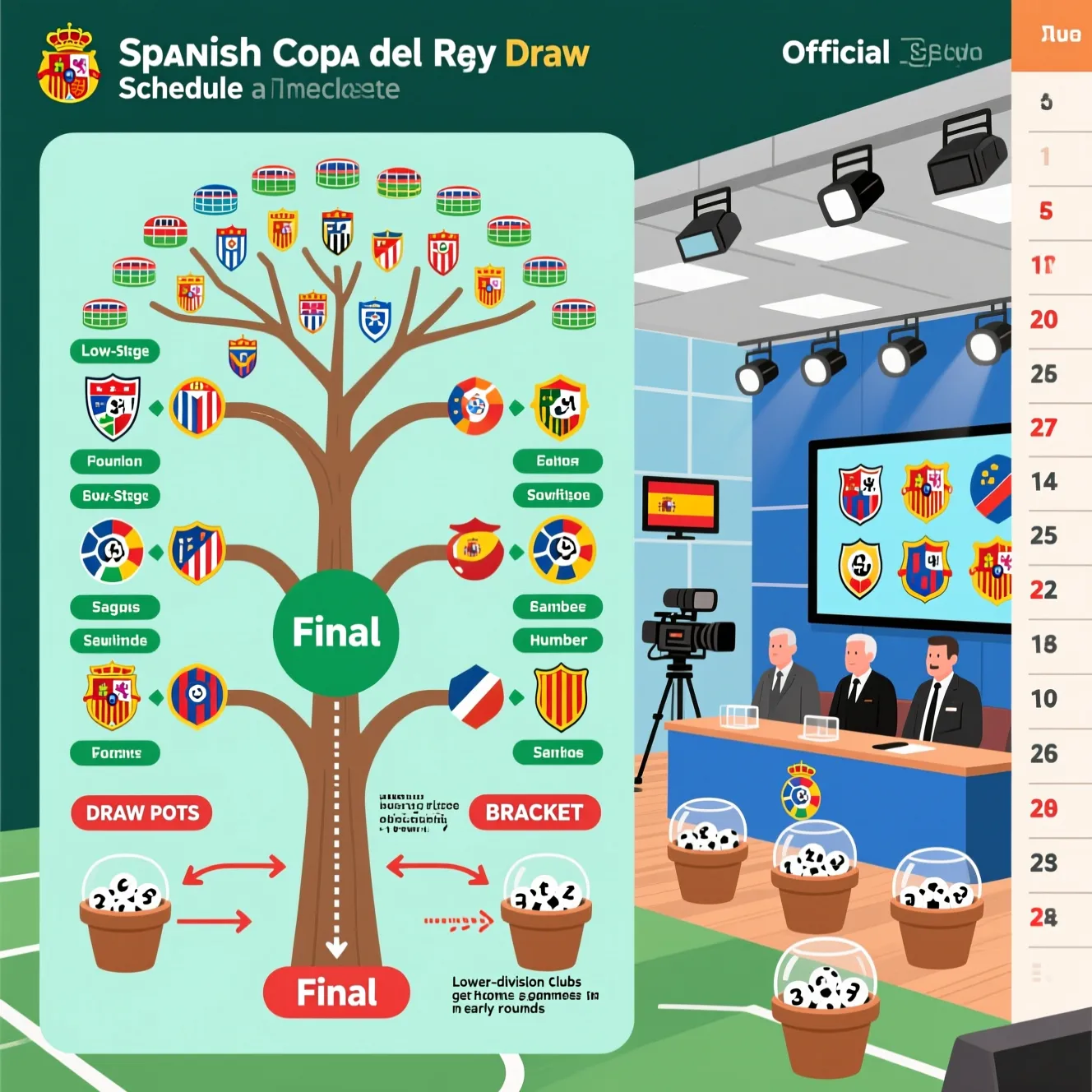 Жеребьевка и расписание матчей турнира: как проходит кубок испании в текущем футбольном сезоне.