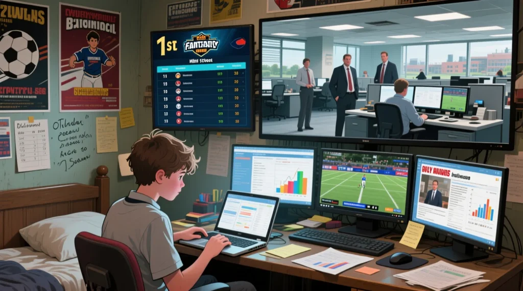 Интерактивные игры для болельщиков: как собрать лучший состав и выиграть в фэнтези футбол онлайн. - иллюстрация