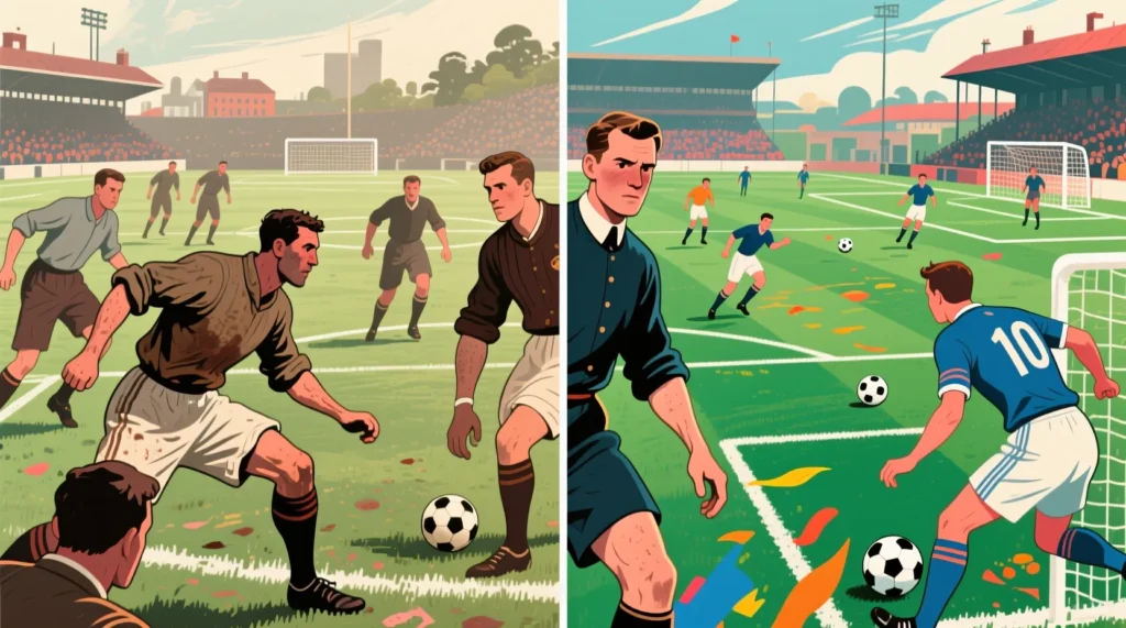 Роль мозга команды в центре поля: центральный полузащитник или плеймейкер это связующее звено. - иллюстрация