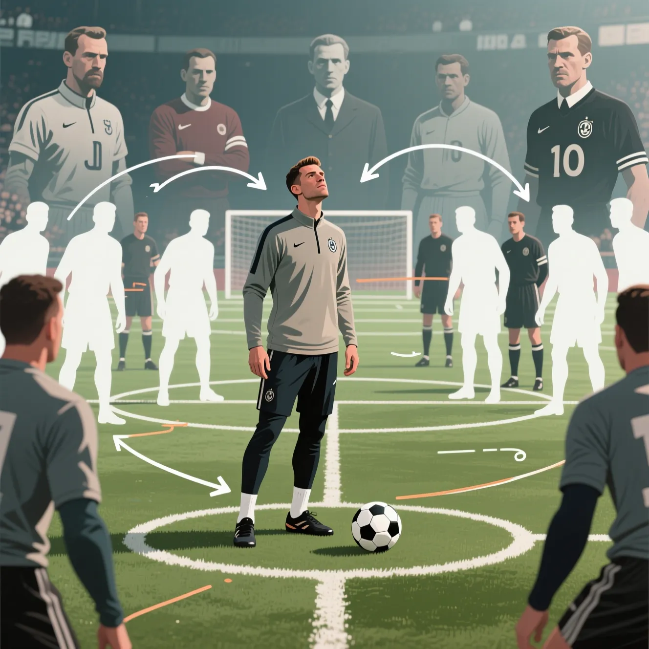 Роль мозга команды в центре поля: центральный полузащитник или плеймейкер это связующее звено.