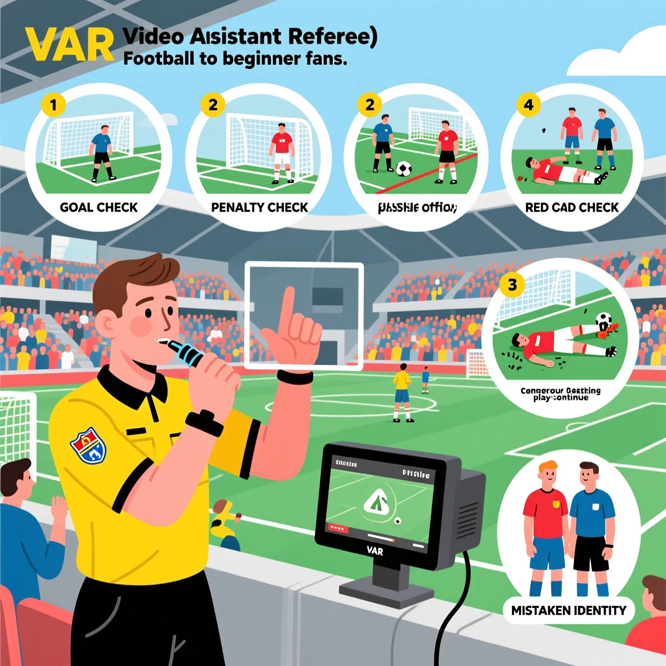 Обучающее видео для болельщиков: что такое вар в футболе и когда арбитр его смотрит.