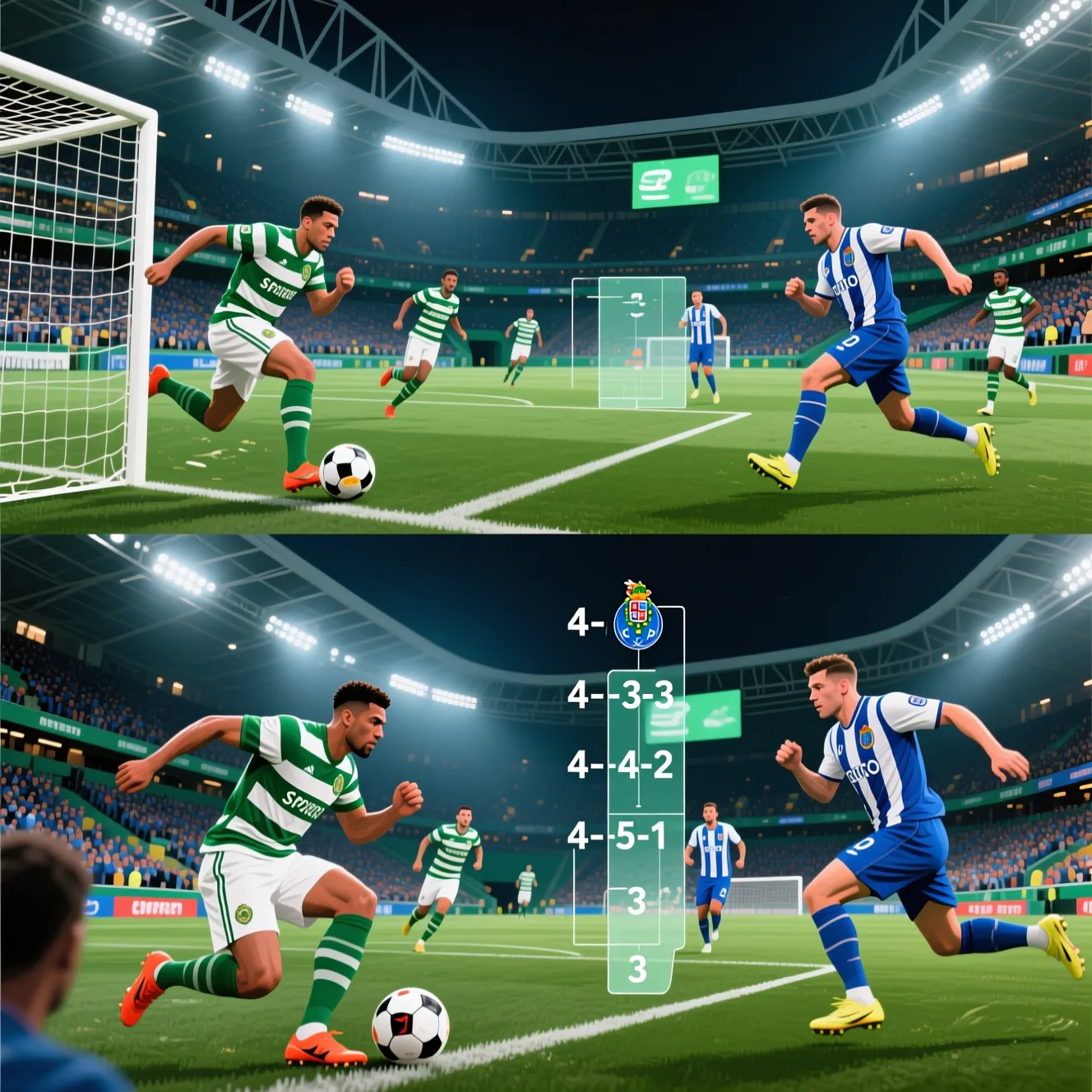 Главное дерби Португалии в Примейре: подробный обзор и результат матча команд спортинг порту в туре.