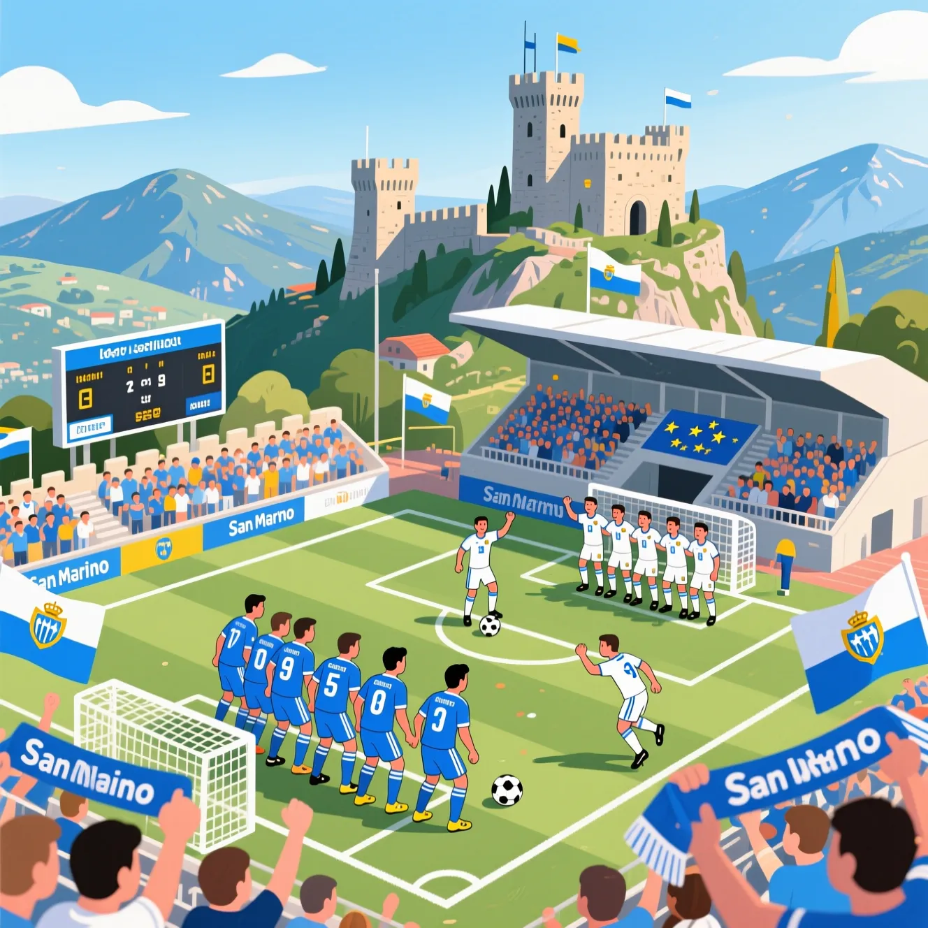 Результаты матчей сборной карликового государства: как выступает скромный сан марино футбол в Европе.
