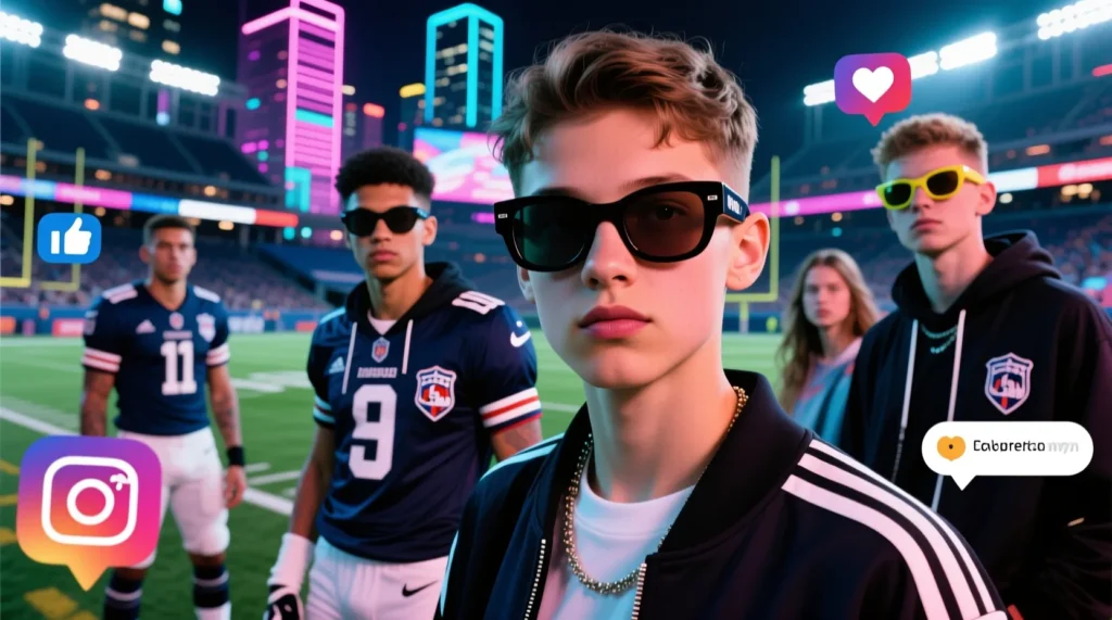 Стильный аксессуар атлетов вне поля: зачем многие известные футболисты носят очки без диоптрий в жизни. - иллюстрация