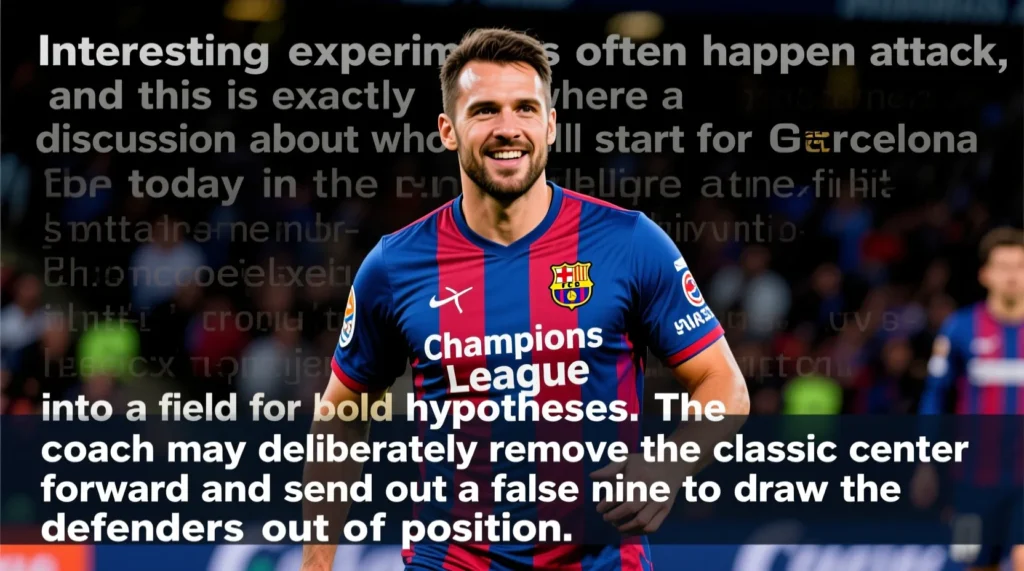 Ориентировочная расстановка каталонцев на игру: какой официальный состав барселоны выйдет сегодня в ЛЧ. - иллюстрация