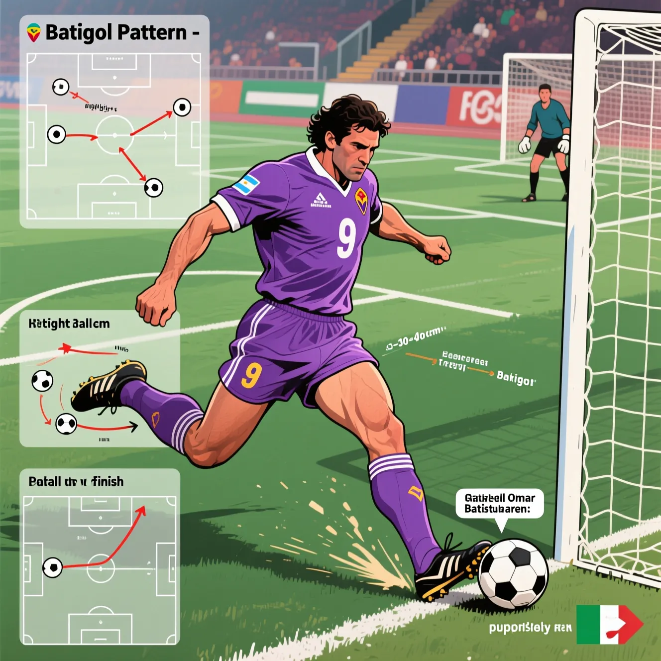 «Бати гол» из Аргентины: лучшие моменты и голы, которыми прославился великий габриэль батистута в Италии.
