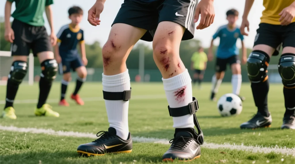 Элемент футбольной экипировки: объясняем начинающим игрокам, что такое гетры и зачем они нужны. - иллюстрация