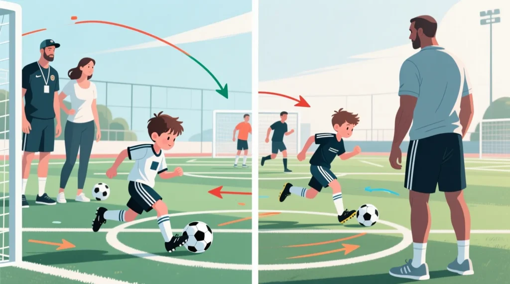 Определение тактического амплуа на фланге: быстрый крайний нападающий или вингер это залог успеха атаки. - иллюстрация