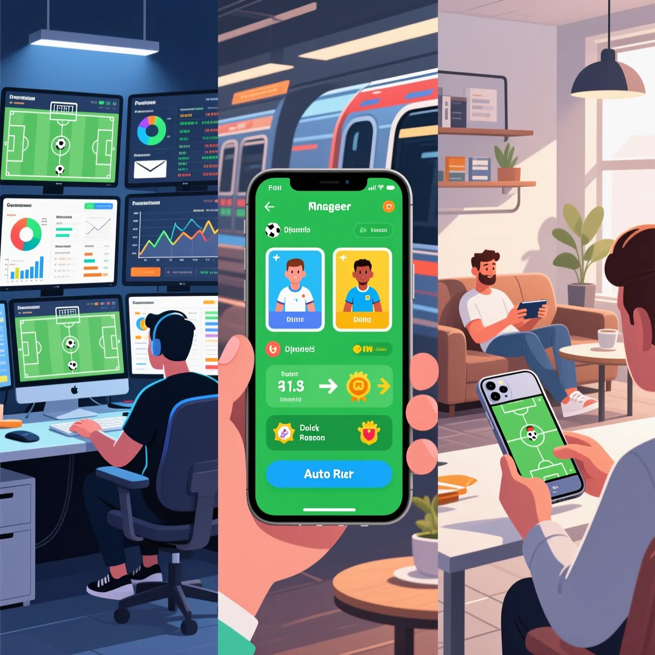 Гейм дизайн и симуляторы: лучшие футбольные менеджеры для ПК и мобильных устройств.