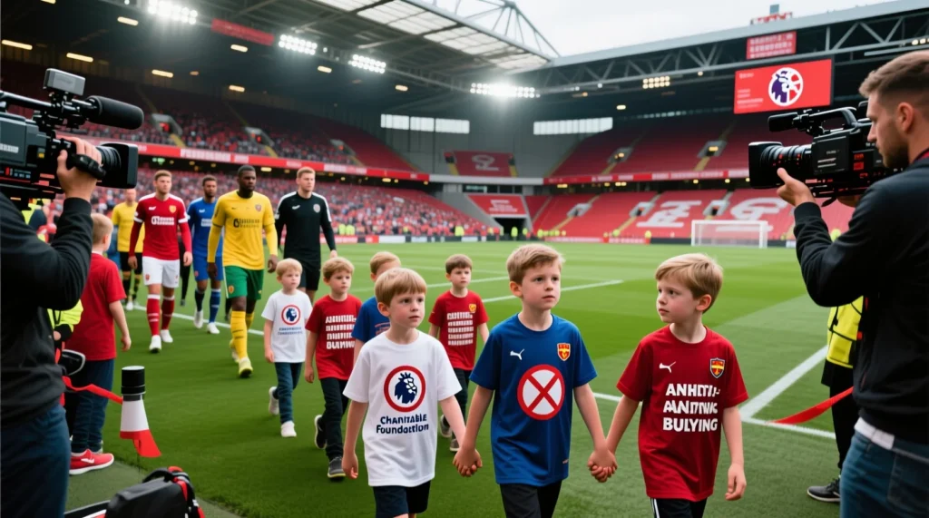 Социальный аспект матчей: зачем футболисты выходят с детьми на поле перед стартом. - иллюстрация