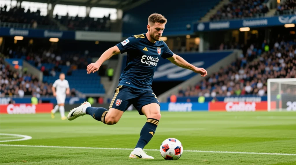 Объяснение футбольной терминологии: центральный полузащитник или хавбек это ключевой связной между линий. - иллюстрация