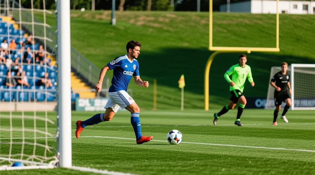 Объяснение футбольной терминологии: центральный полузащитник или хавбек это ключевой связной между линий. - иллюстрация