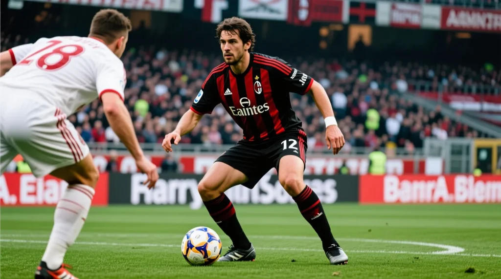 Defensive legend of AC Milan: why the name maldini remains the standard for defenders in world football history. - иллюстрация