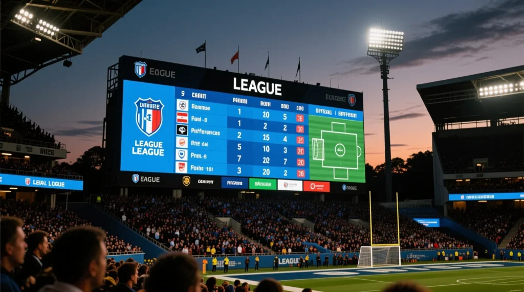 Положение в чемпионате России: свежая российская премьер-лига турнирная таблица после завершения всех игр. - иллюстрация