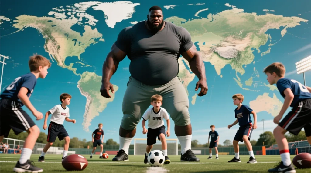 Мощные атлеты в истории спорта: кто официально признан как самый большой футболист в мире. - иллюстрация