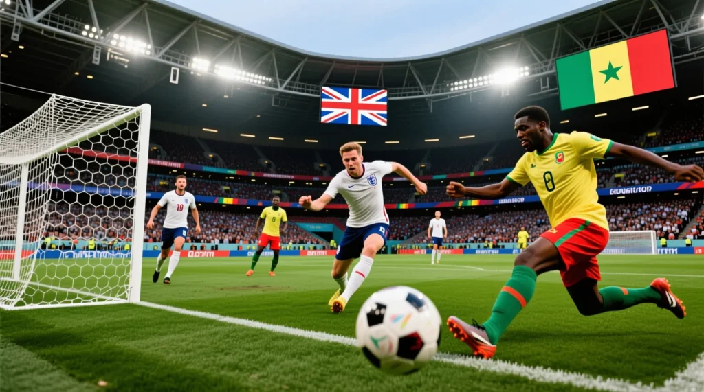ЧМ-2022: подробный обзор матча 1/8 финала и разбор тактики в поединке сборных англия сенегал в Катаре. - иллюстрация