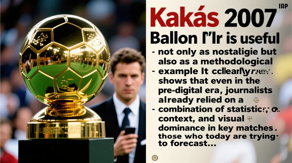 Последний триумфатор до эры Месси-Роналду: как получил кака золотой мяч в 2007 году. - иллюстрация