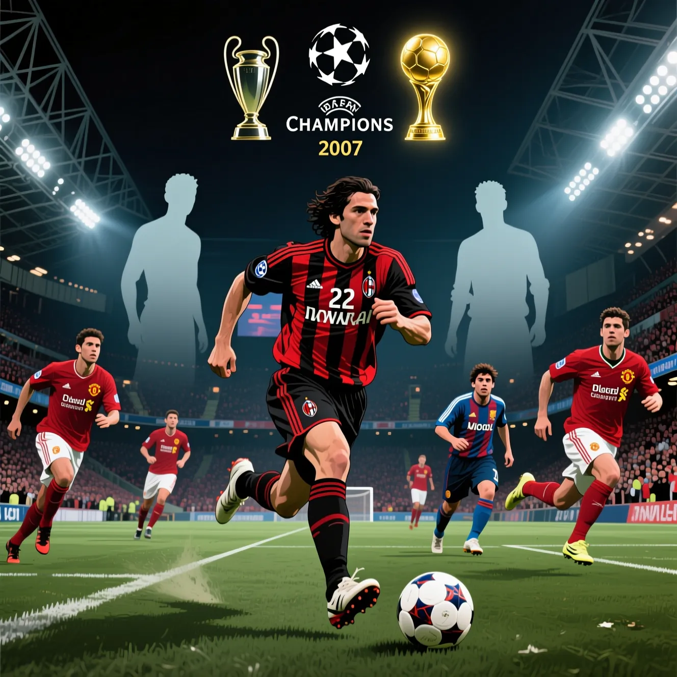 Последний триумфатор до эры Месси Роналду: как получил кака золотой мяч в 2007 году.