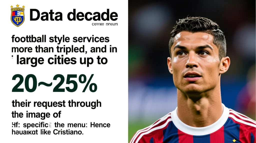 Прически футболистов и влияние модных барбершопов на стиль на поле Стили и тренды на поле: как менялись прически футболистов под влиянием моды в барбершопах. - иллюстрация