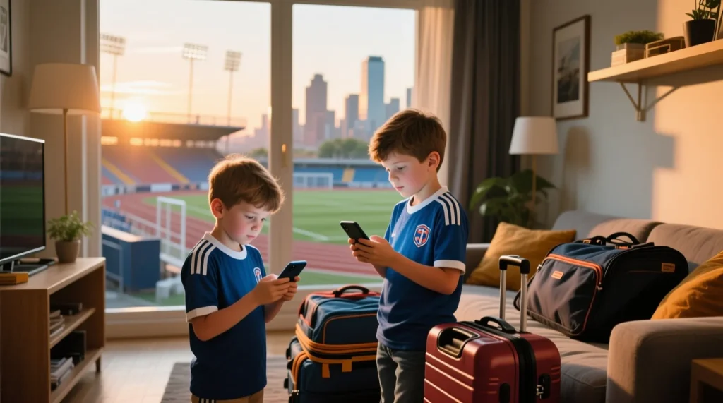 Поездка болельщика на выездной матч: как быстро и выгодно найти посуточно квартира рядом со стадионом команды. - иллюстрация