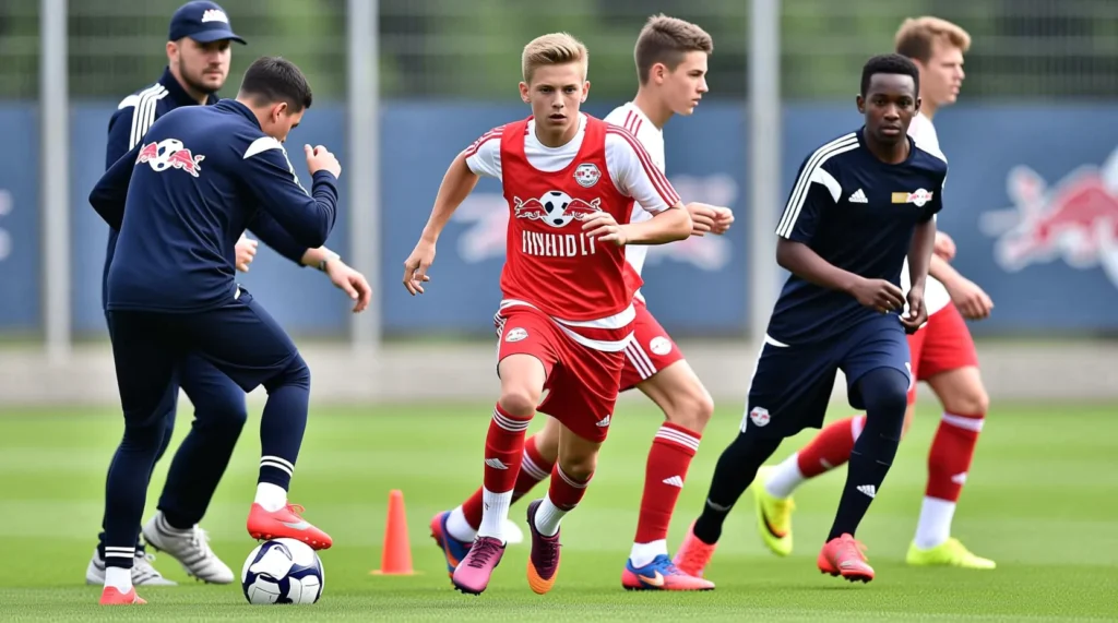 Молодые таланты немецкой команды: какие перспективные рб лейпциг игроки могут уйти на повышение летом. - иллюстрация