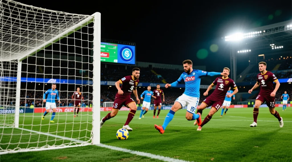 Серия А: тактический анализ и обзор самых острых моментов в матче команд наполи - торино в прошедшем туре. - иллюстрация