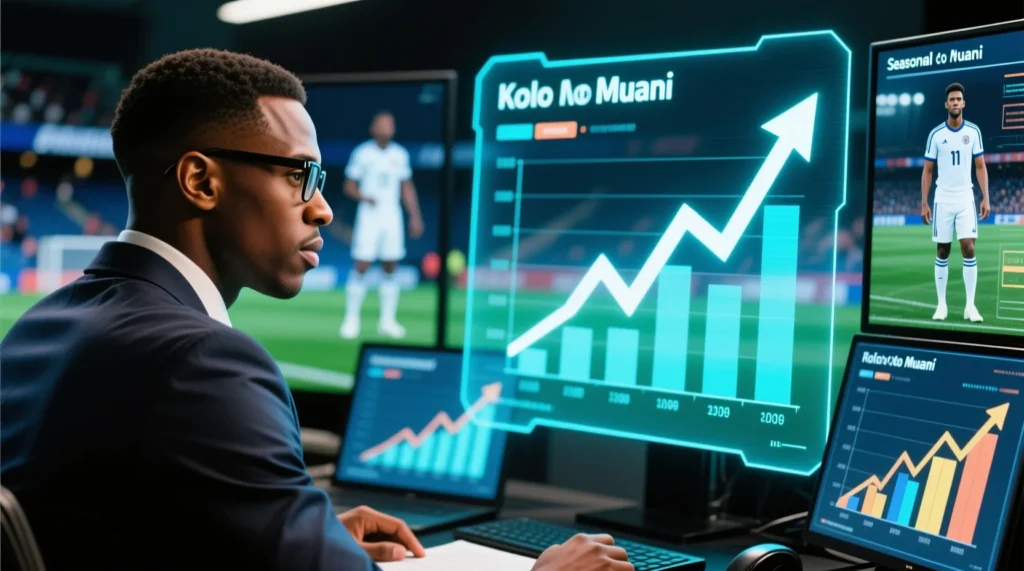 Французский нападающий в составе парижан: статистика результативности, которую показывает рандаль коло муани. - иллюстрация