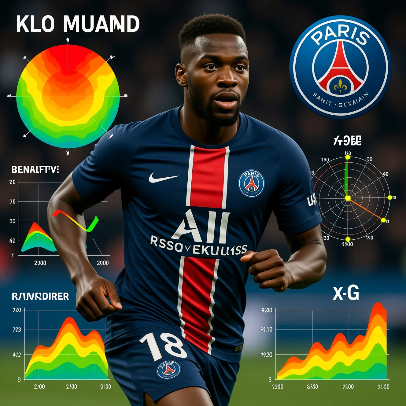 Французский нападающий в составе парижан: статистика результативности, которую показывает рандаль коло муани.