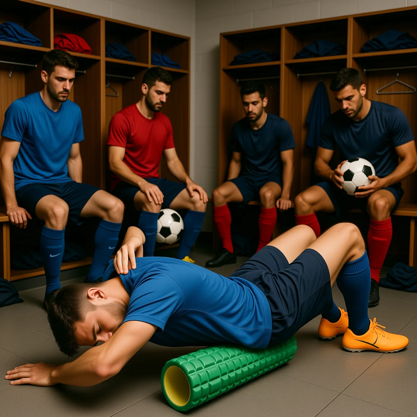 Восстановление мышц после тренировок: почему массажный ролик для спины так важен для здоровья футболиста.