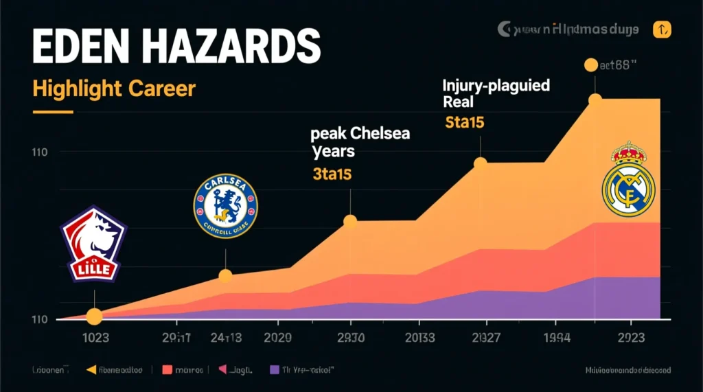 Итоги карьеры бельгийского вингера в цифрах: какая финальная эден азар статистика голов и ассистов в профи. - иллюстрация