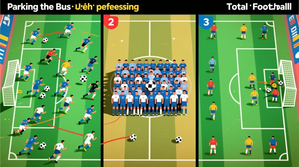 Оборонительная стратегия игры от обороны: кто первым применил тактика автобус в финалах. - иллюстрация