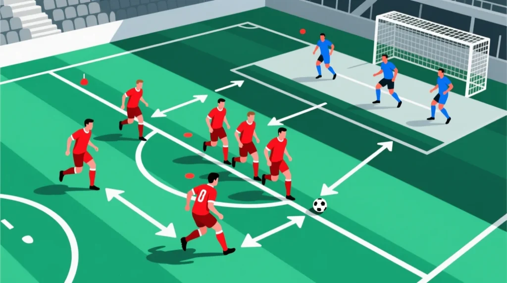 Тактические приемы борьбы за мяч: как организовать эффективный прессинг в футболе. - иллюстрация