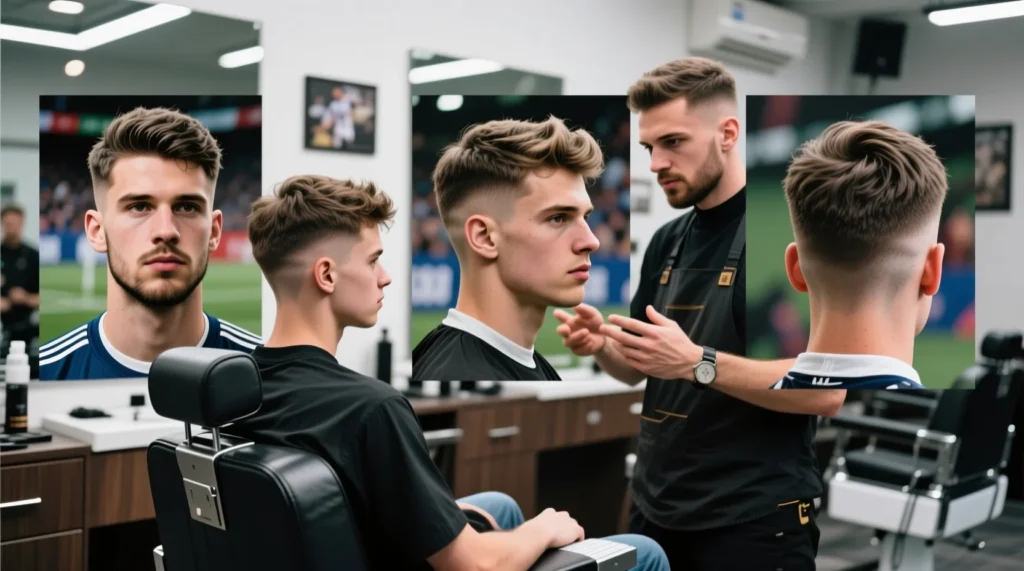 Фотогалерея стильных образов: самые популярные футбольные прически текущего сезона в Европе. - иллюстрация