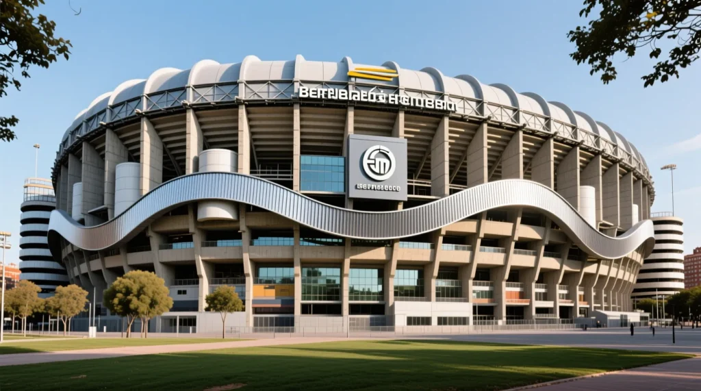 Глобальная реконструкция Мадрида: как выглядит арена сантьяго бернабеу новый после работ. - иллюстрация