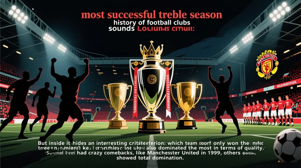 Определение великого успеха команды: что такое требл и как сложно его выиграть за год. - иллюстрация