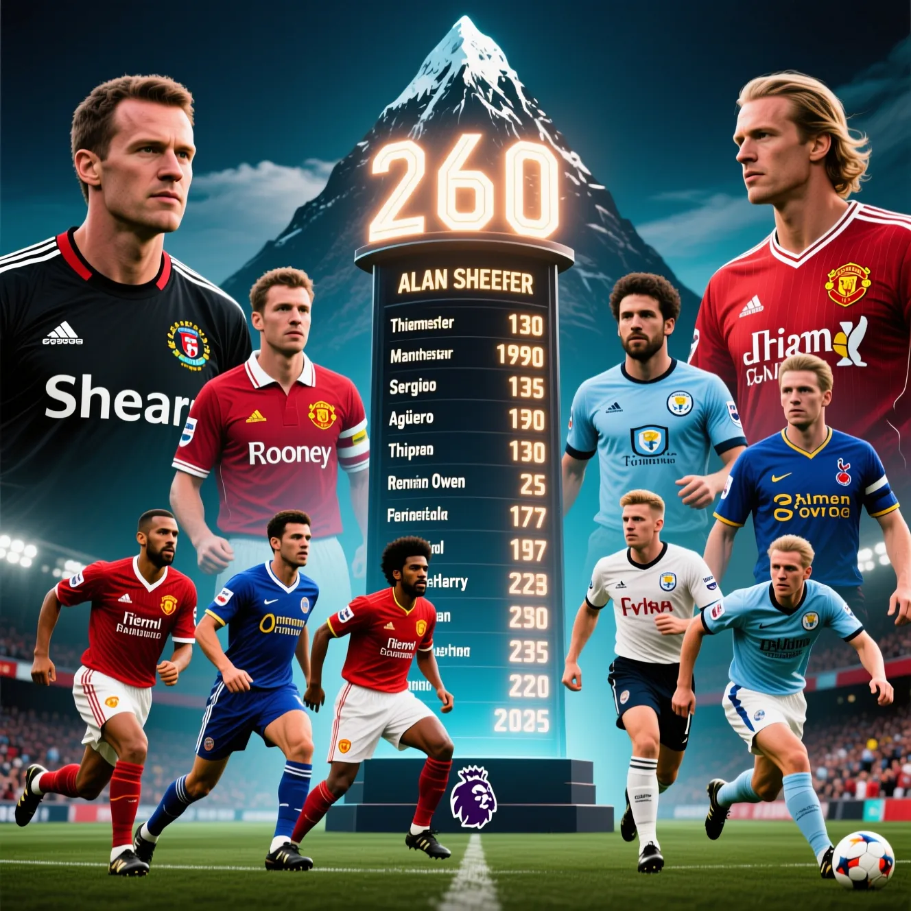 Рейтинг снайперов за все сезоны: топ бомбардиров апл за всю историю от Алана Ширера до сегодня.