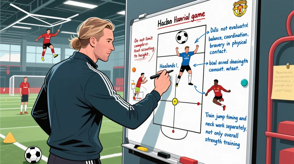 Антропометрия звездного форварда: официальный рост холланда и его преимущество в воздухе. - иллюстрация