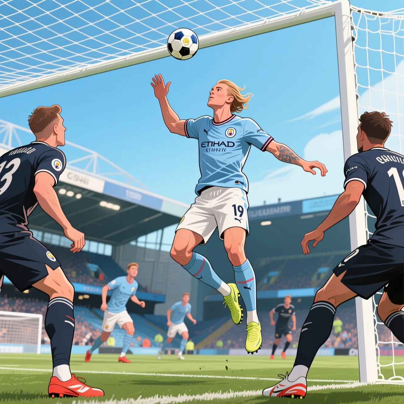 Антропометрия звездного форварда: официальный рост холланда и его преимущество в воздухе.