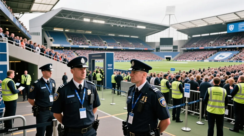 Обязанности службы безопасности на стадионе: за что отвечает стюард в футболе во время матча. - иллюстрация