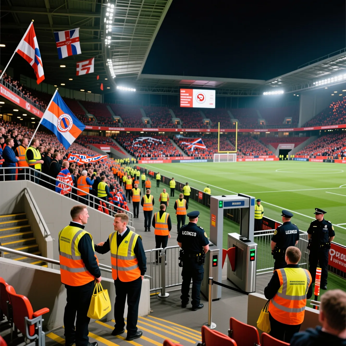 Обязанности службы безопасности на стадионе: за что отвечает стюард в футболе во время матча.