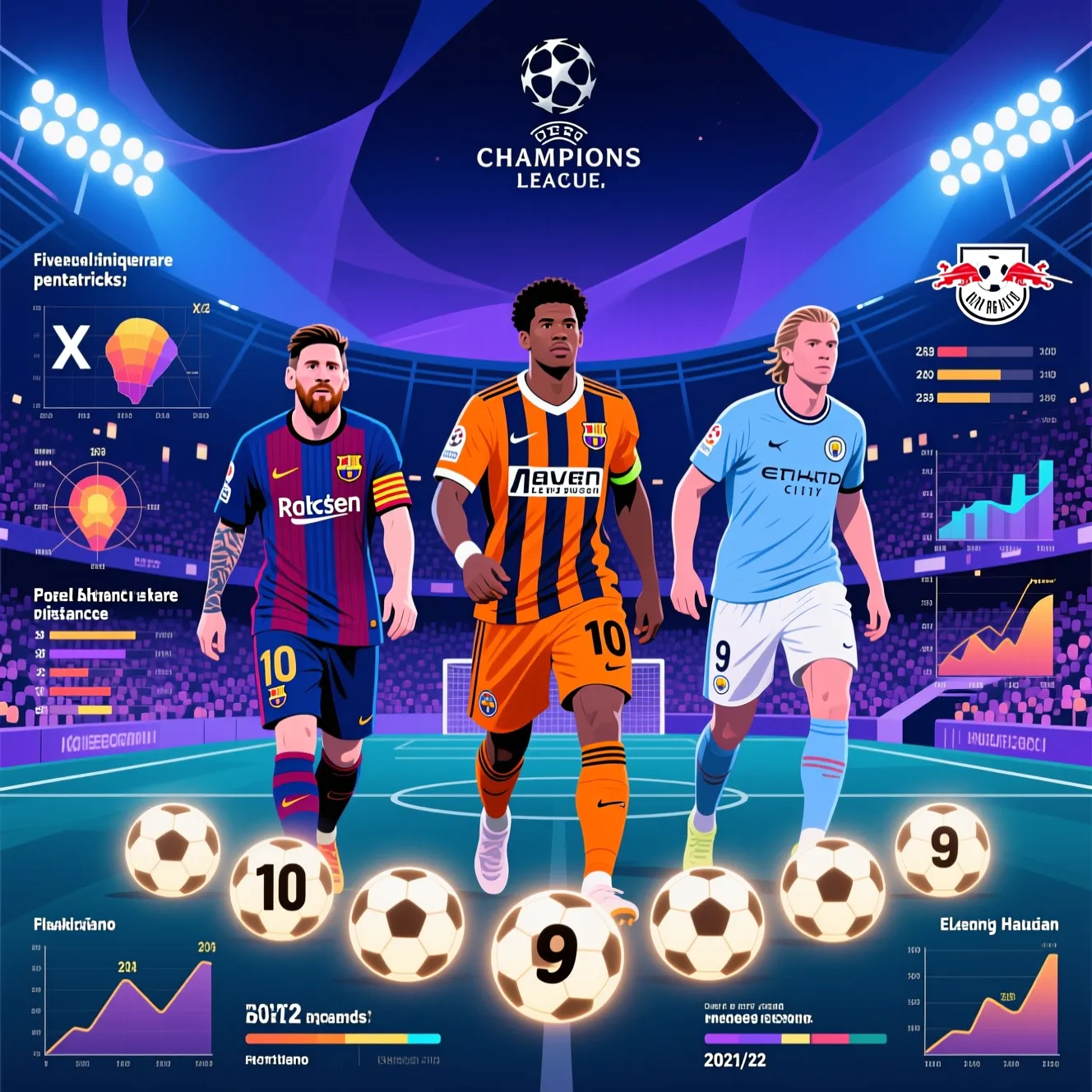 Уникальные моменты в истории ЛЧ: кто из нападающих смог оформить пентатрик в матче.