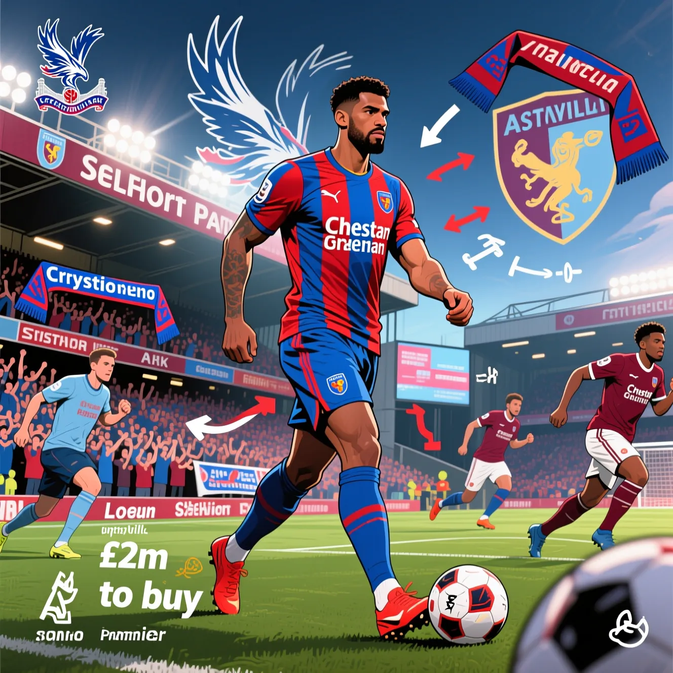 Кристал Пэлас арендовал Эванна Гессана у Астон Виллы с опцией выкупа