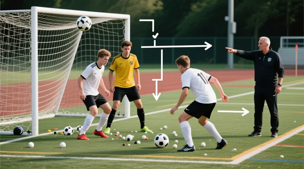 Тактическое пространство перед защитой: почему важно контролировать опорная зона в футболе. - иллюстрация