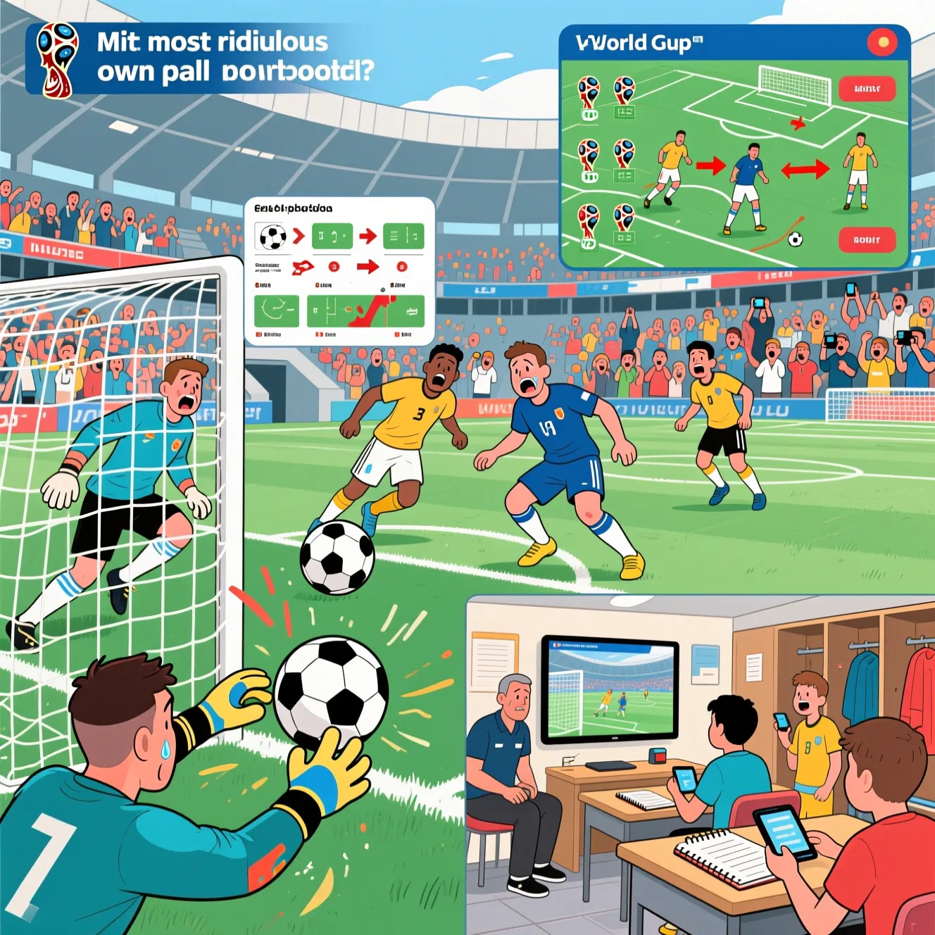 Курьезные и обидные голы: самый нелепый автогол в футболе в истории чемпионатов мира.