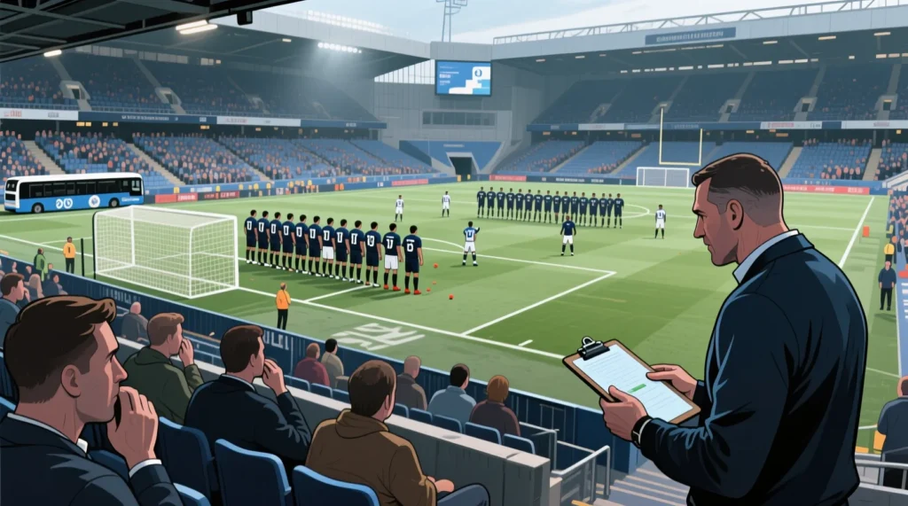 Оборонительная стратегия игры у своих ворот: что значит автобус в футболе в понимании тактиков. - иллюстрация